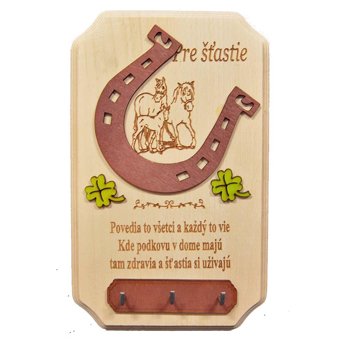 Tabuľka na kľúče - Pre šťastie